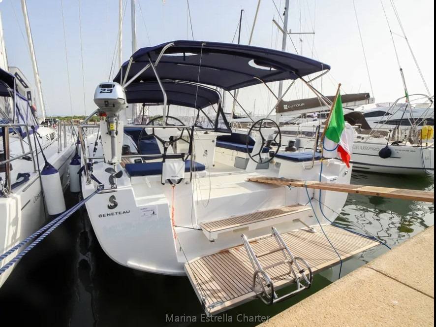Sail boat FOR CHARTER, year 2023 brand Beneteau and model Oceanis 51.1, available in Porto Interno Olbia  Italia-Cerdeña Italia